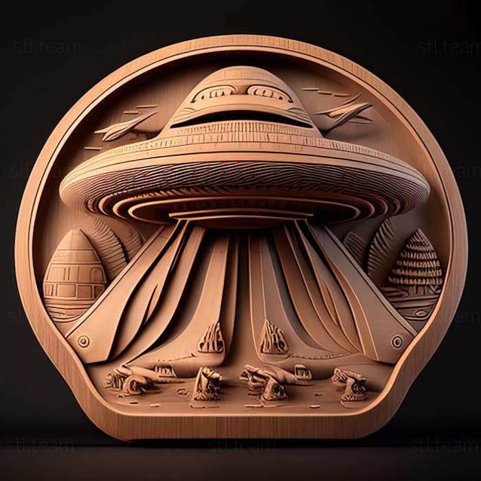 3D model A UFO for Elgyem Ligray and the UFO (STL)